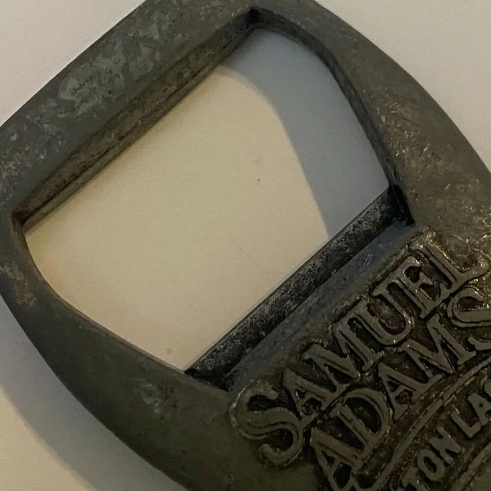 Samuel Adams Keychain Boston Lager Bottle Opener Charm Double Sided Souvenir